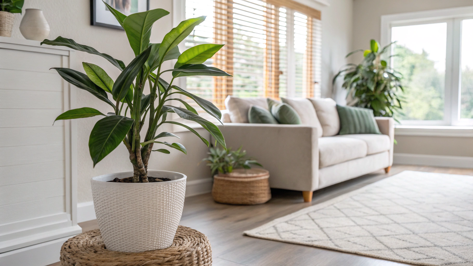 clean the artificial plants