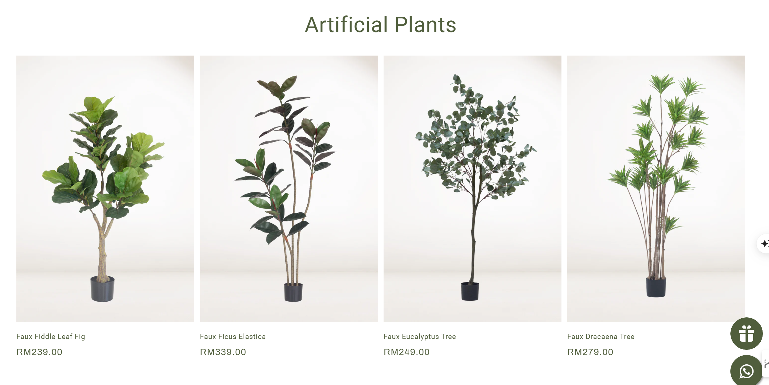 Artificial Plants Suppliers in Malaysia