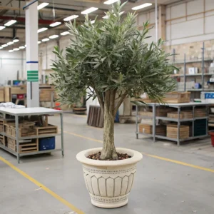 Faux_potted_olive_tree_Plants_with__Ceramic_Pot