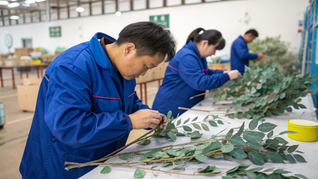 best faux outdoor plants Factory