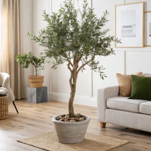 fake_potted_olive_tree_for_home__Decoration