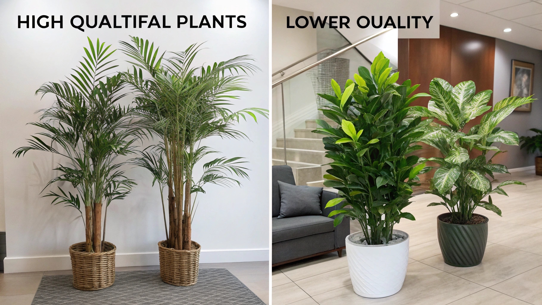 Different fake Plants