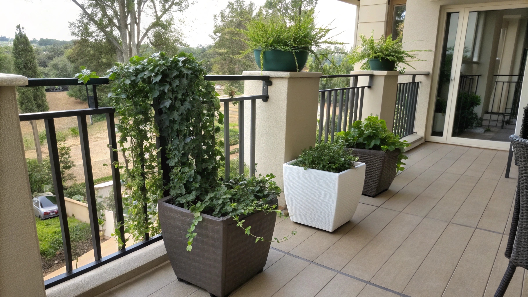 Outdoor Decoration with Artificial Plants