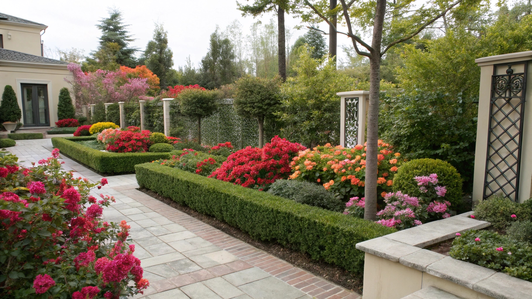 Outdoor Decoration with Artificial Plants