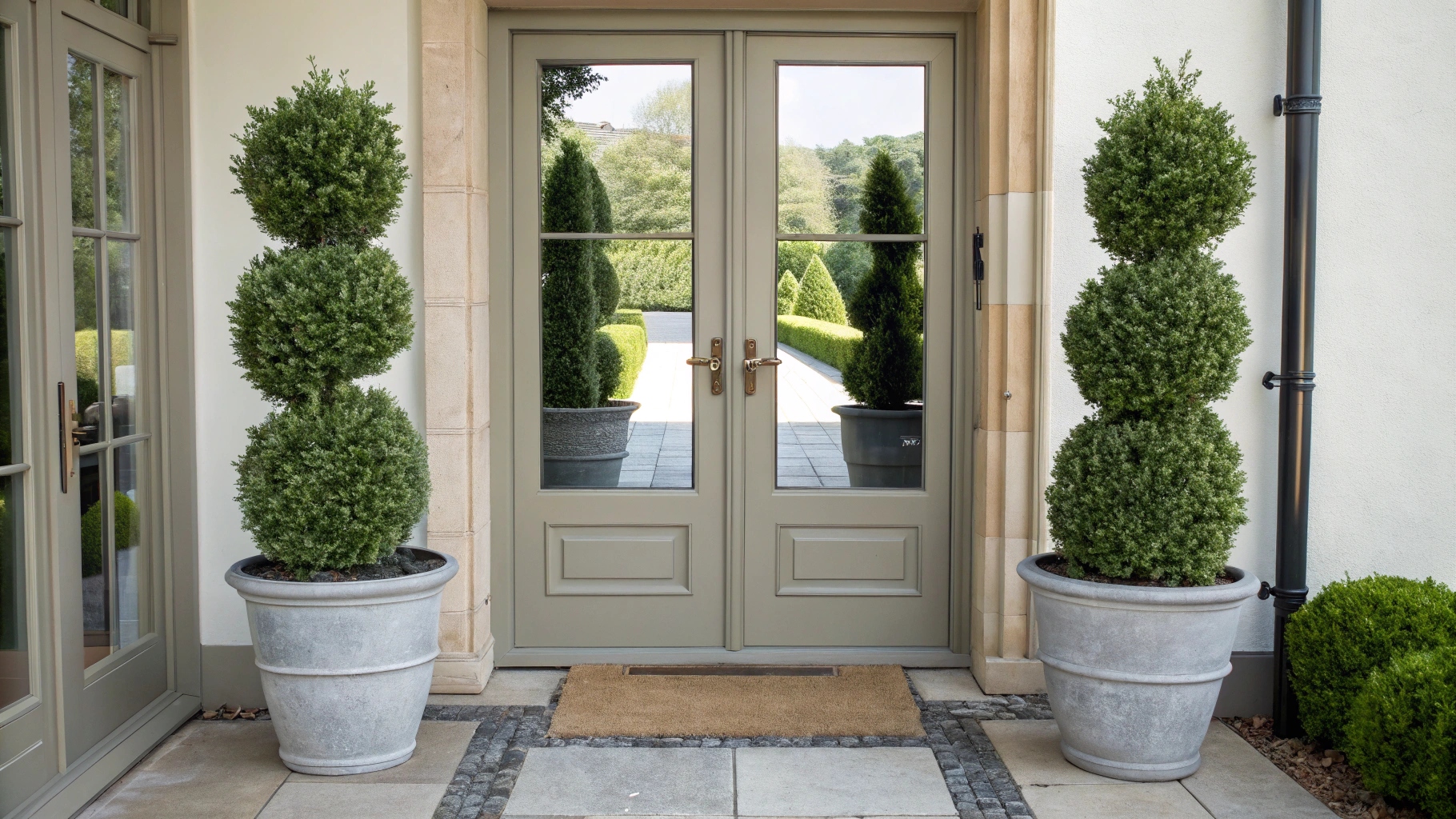 Outdoor Decoration with Artificial Plants