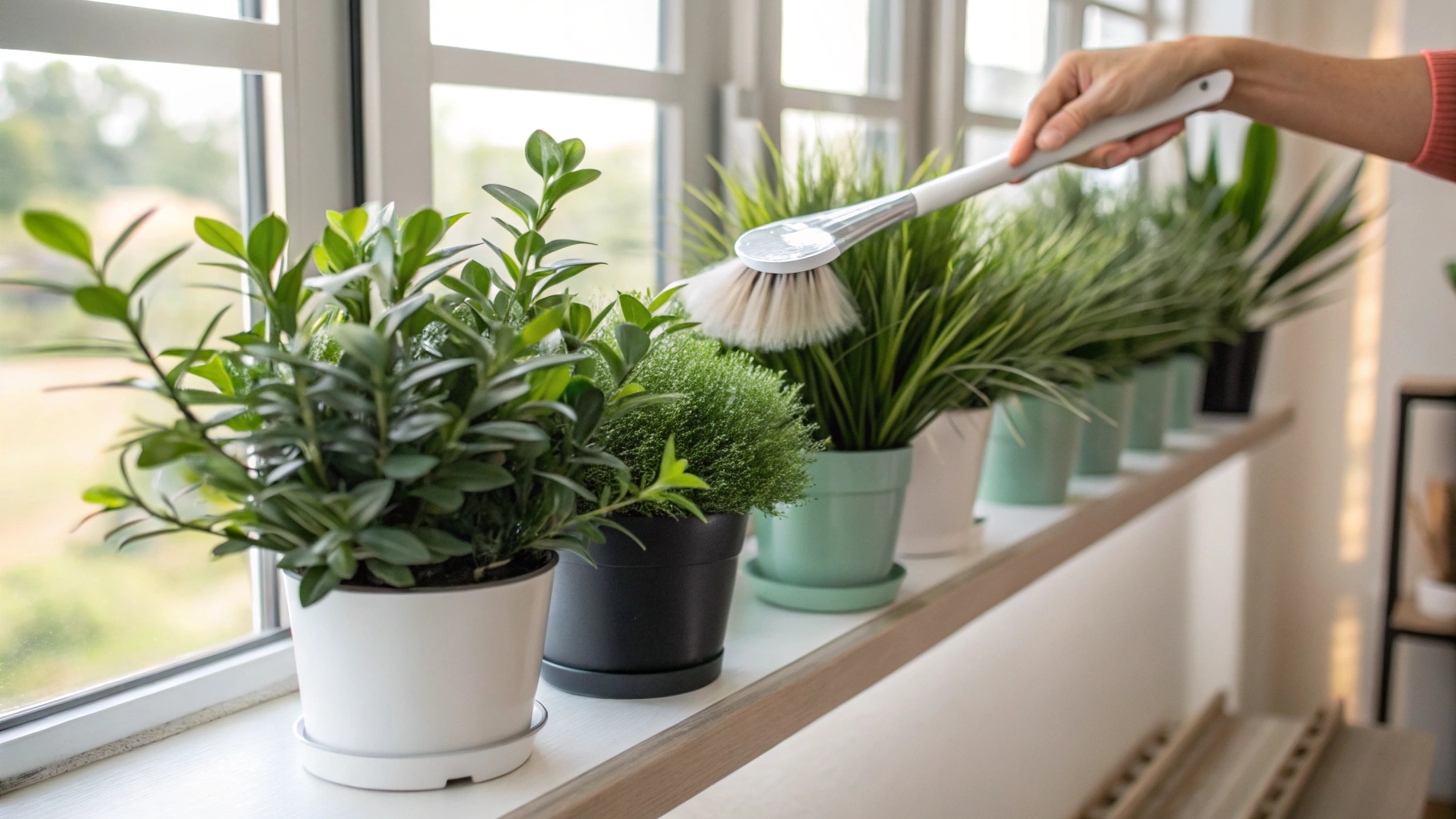 clean your fake plants