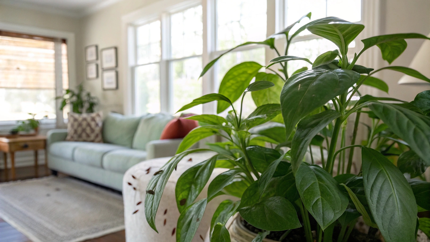 real plants can attract pests