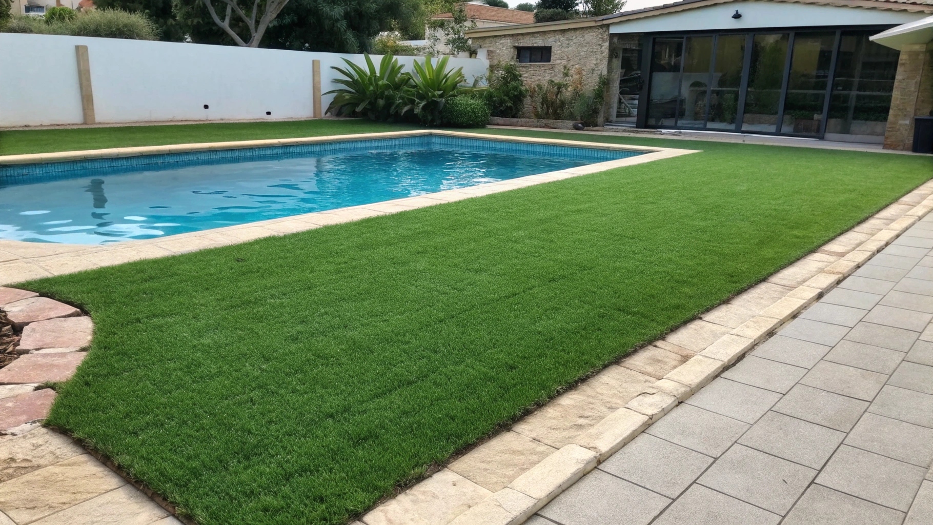 Artificial grass for swimming Pool
