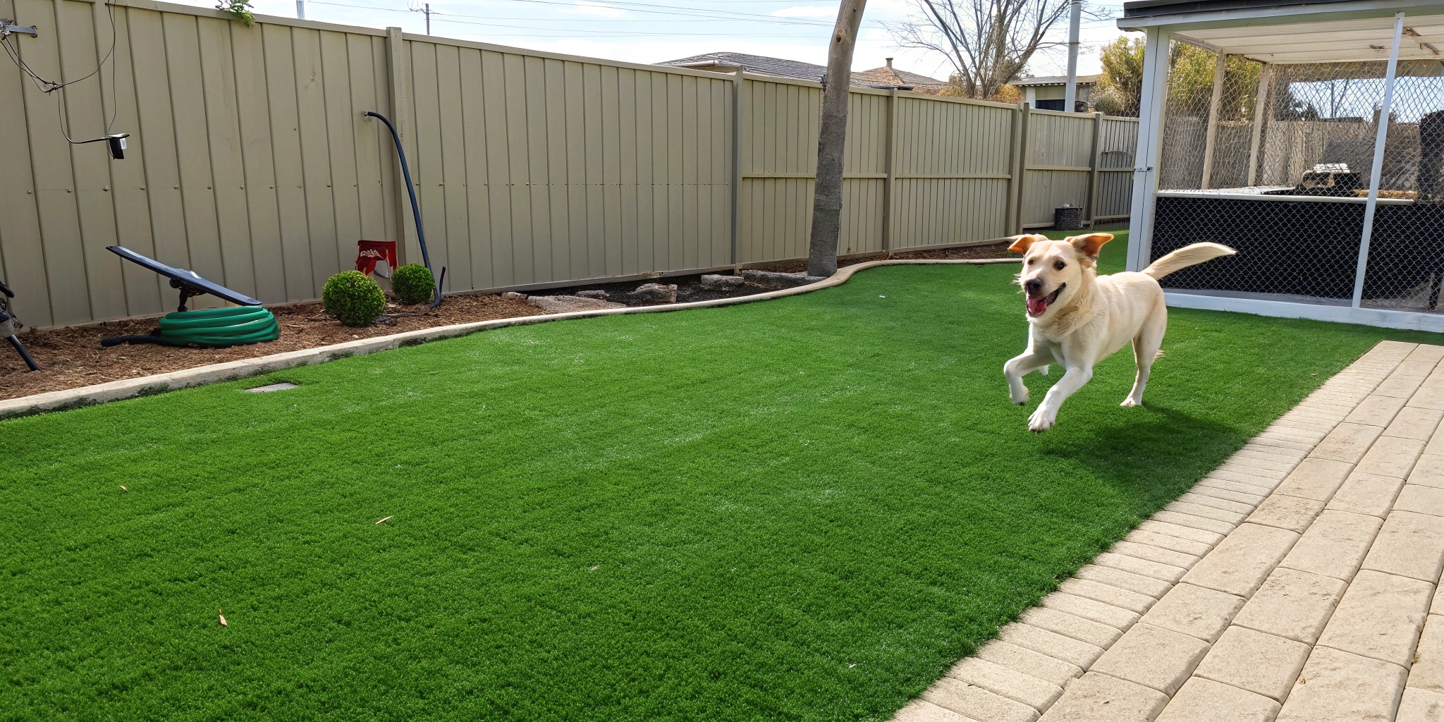 Realistic fake grass for pets
