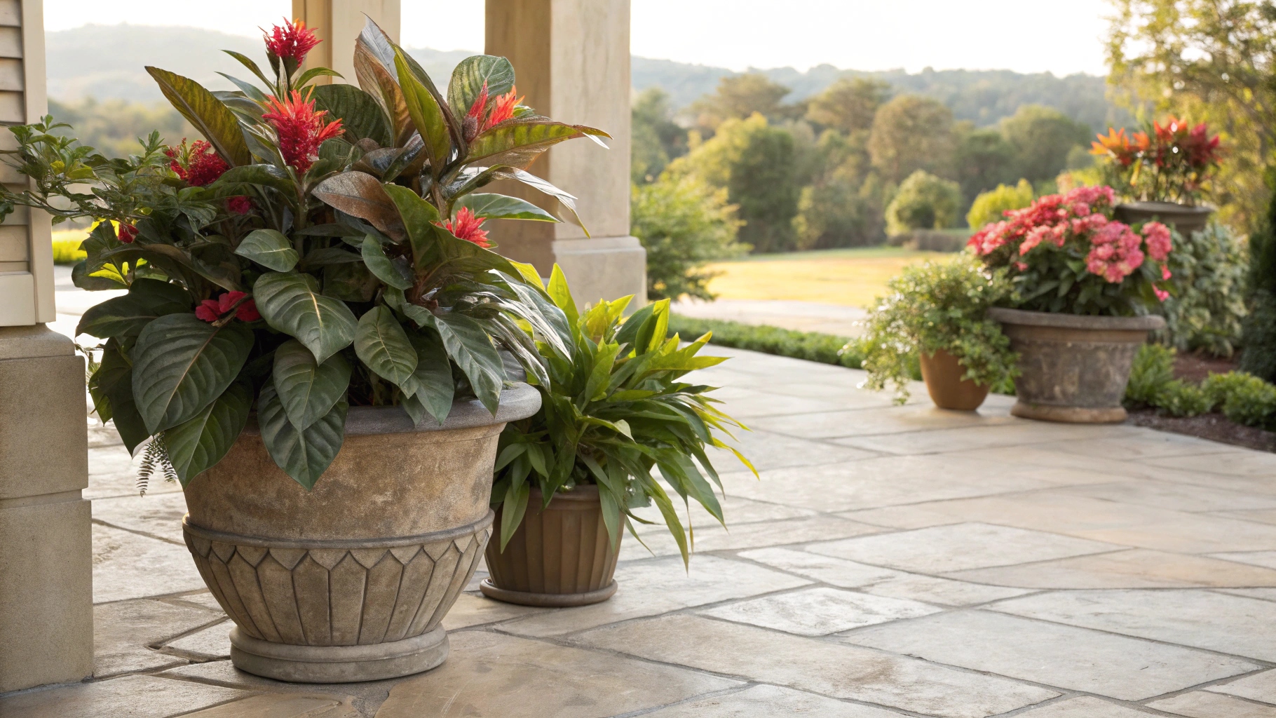 UV resistant decorative Faux plants outdoor