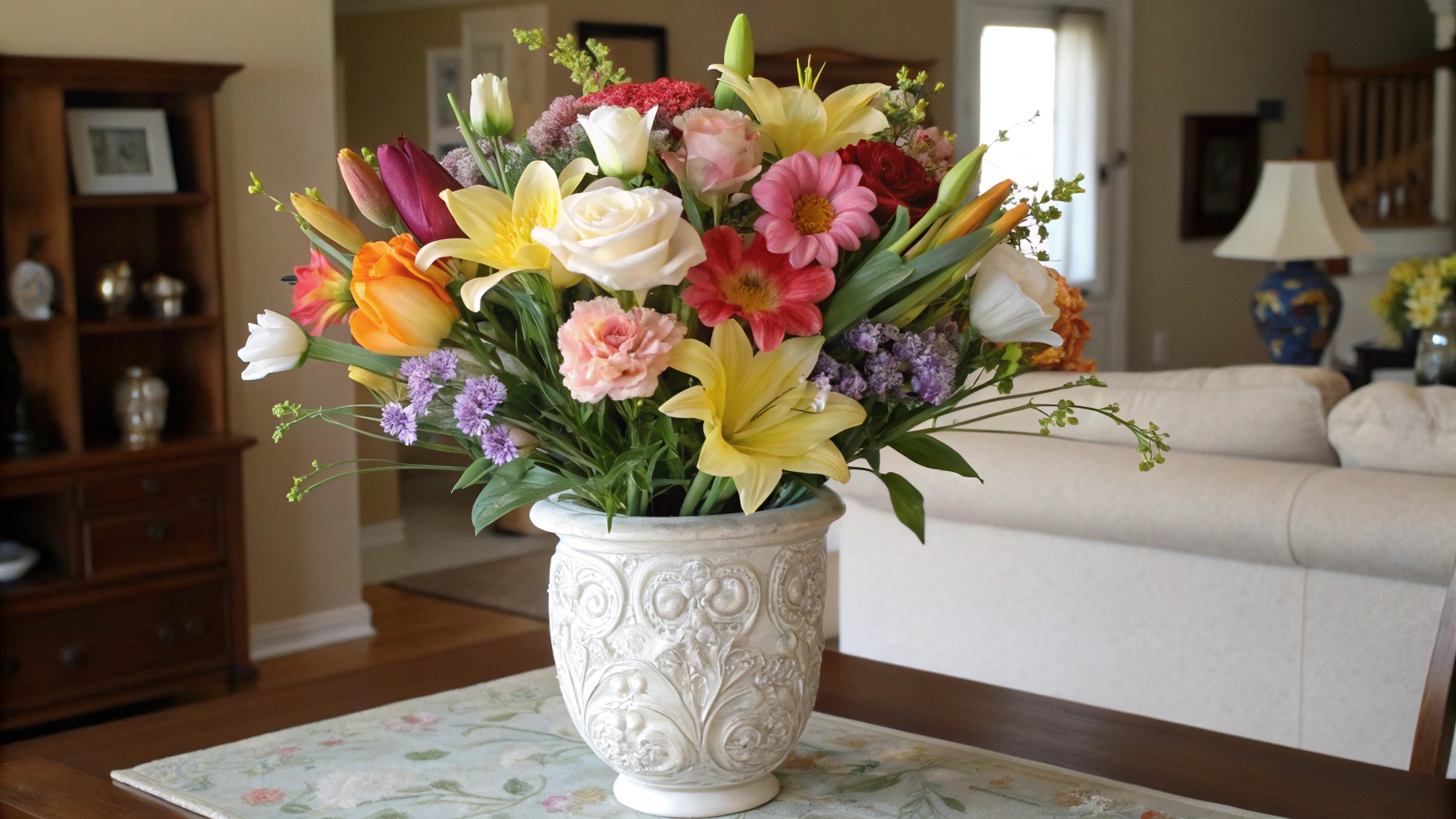 artificial flowers decoration