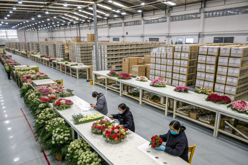 Artificial flowers Factory