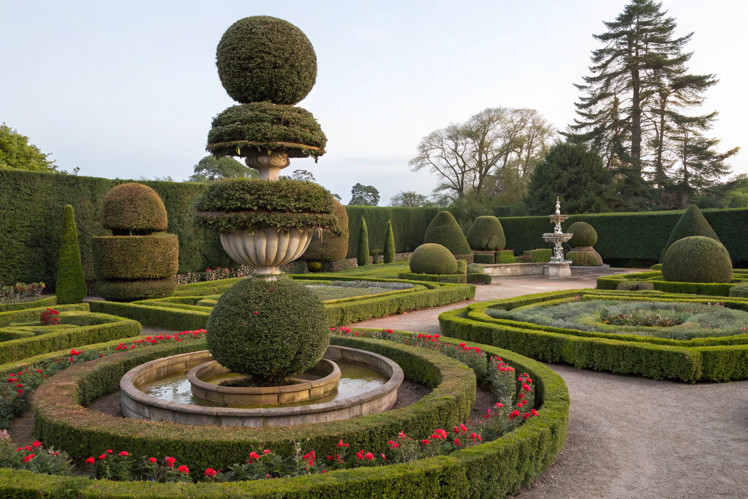 Design a Garden with topiary