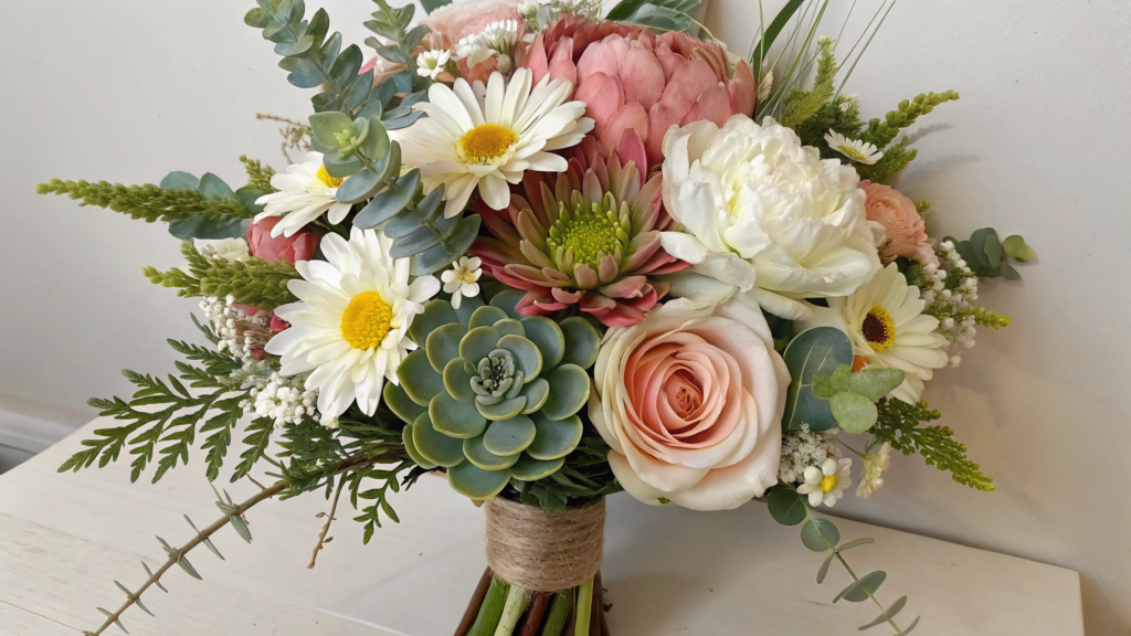Mixed Artificial Flower Bouquets