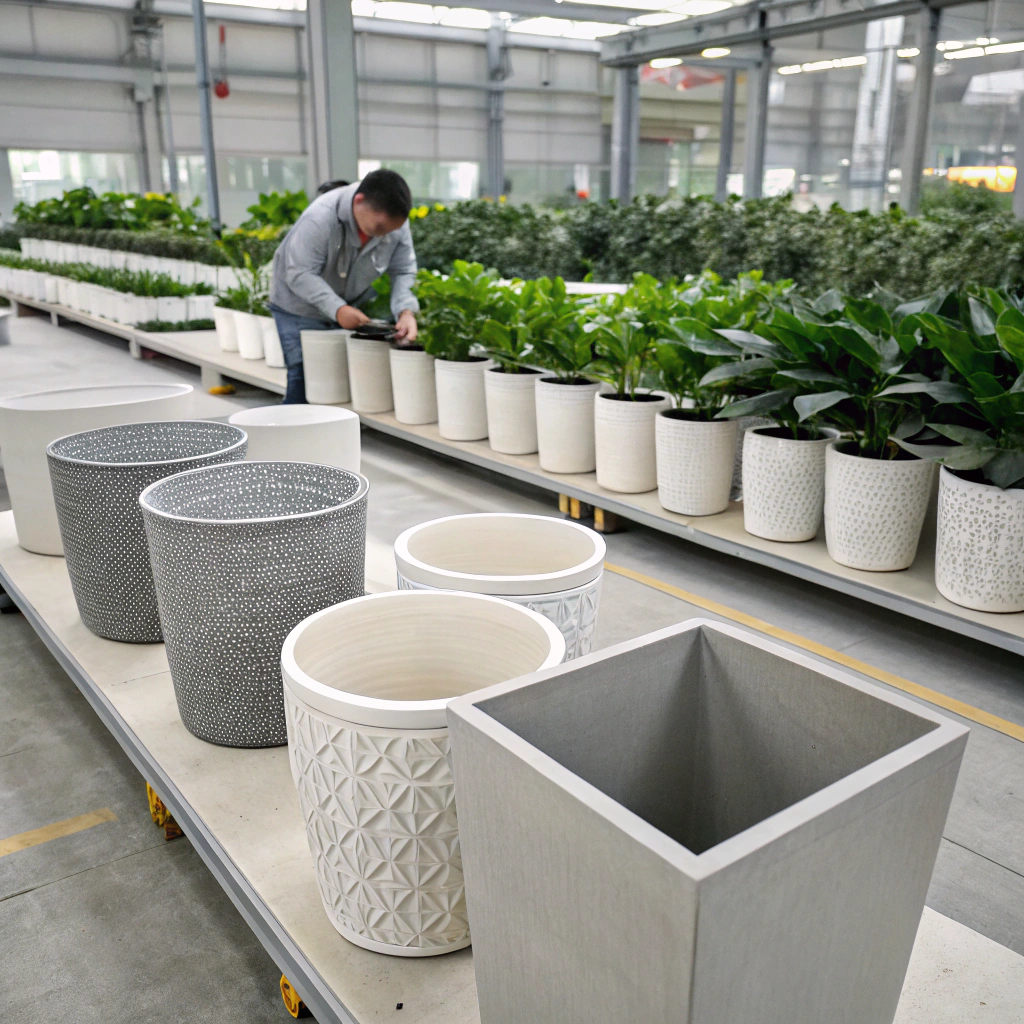 Custom Potting of fake indoor plants