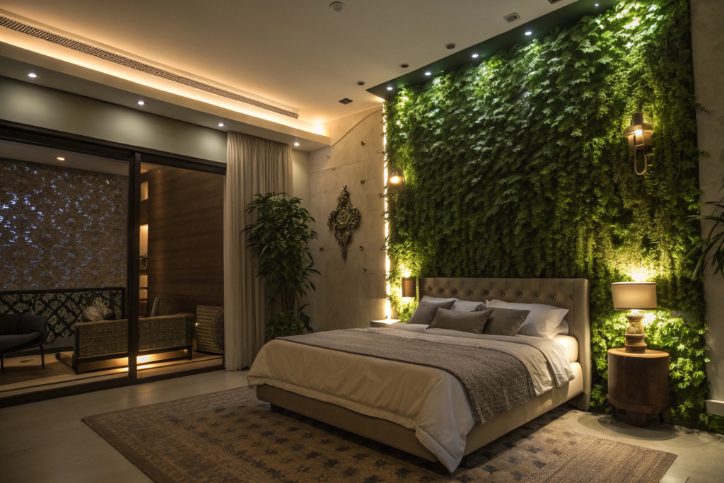 Artificial green wall Plants for bedroom