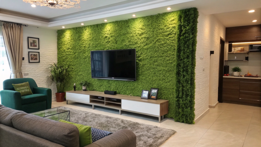 Artificial green wall for Outdoor patio