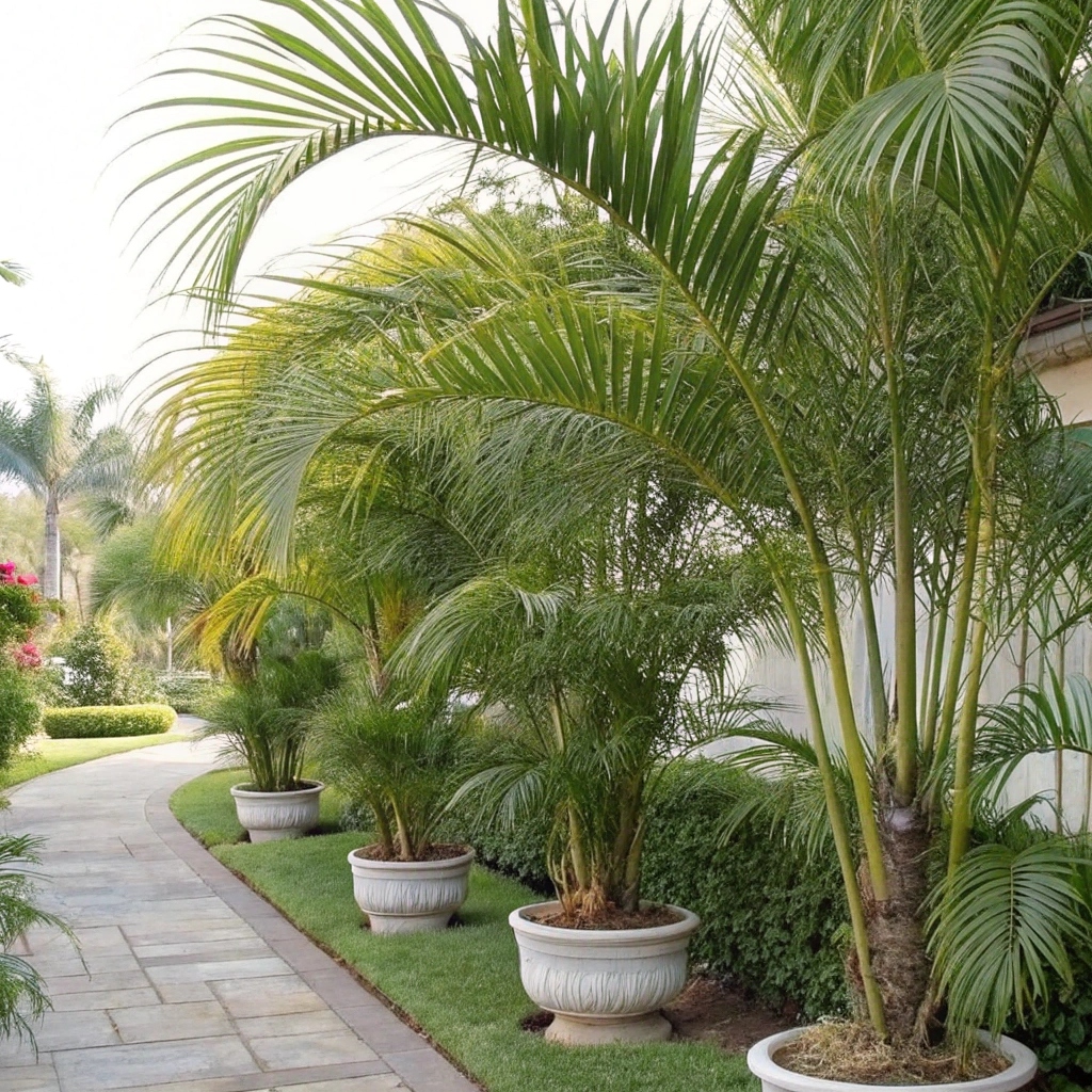 outdoor Areca Palm Trees