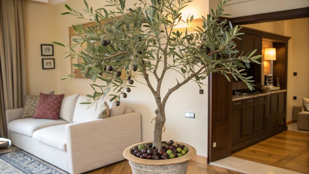 Faux Olive Tree with fruits