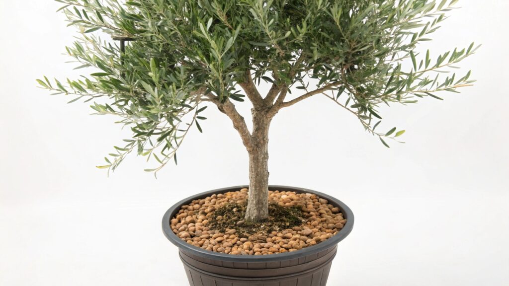 potted olive Plants