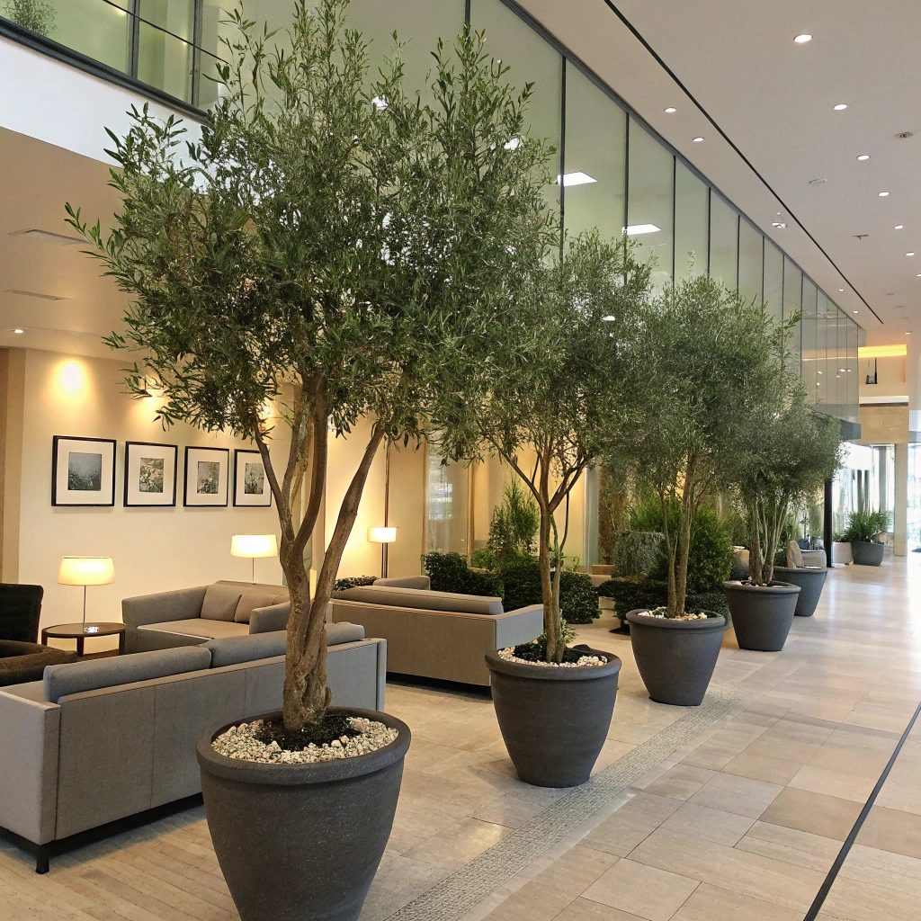 faux-olive-trees-can-transform-corporate-lobbies faux-olive-trees-can-transform-corporate-lobbies