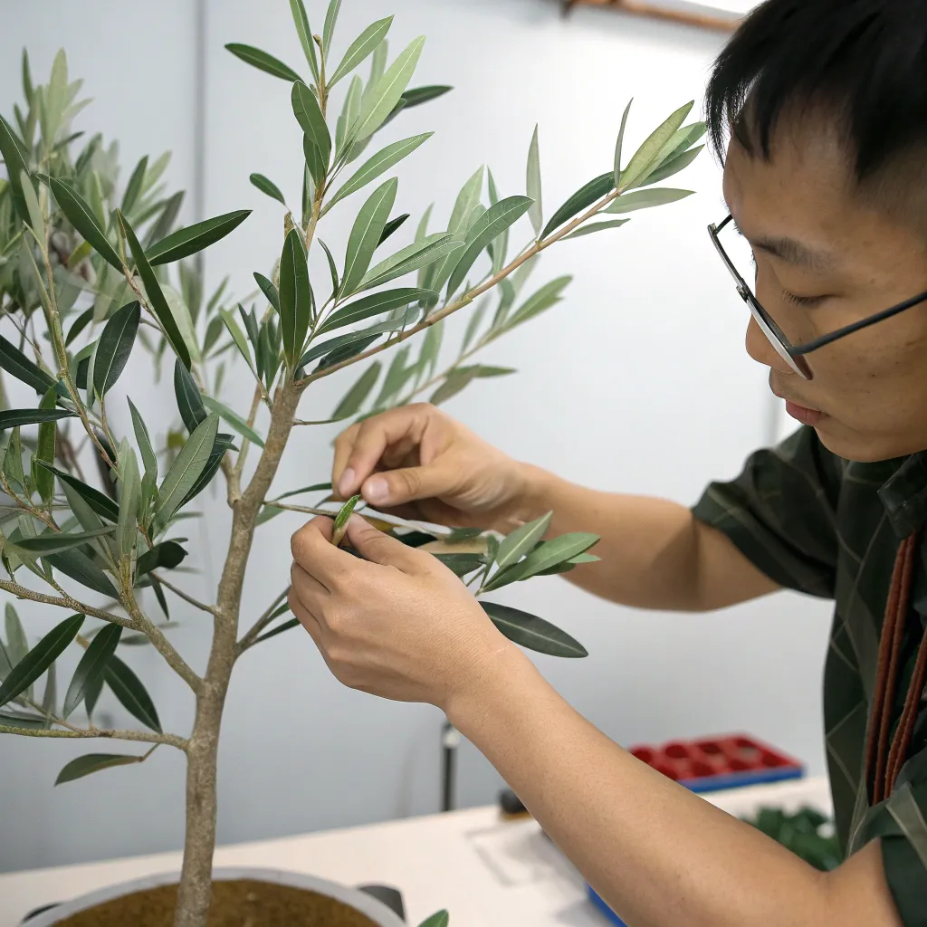Hand_Finishing_and_Shaping_of_faux_outdoor_plants_production