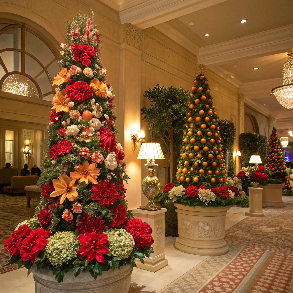 Artificial flowers for Holiday Decoration