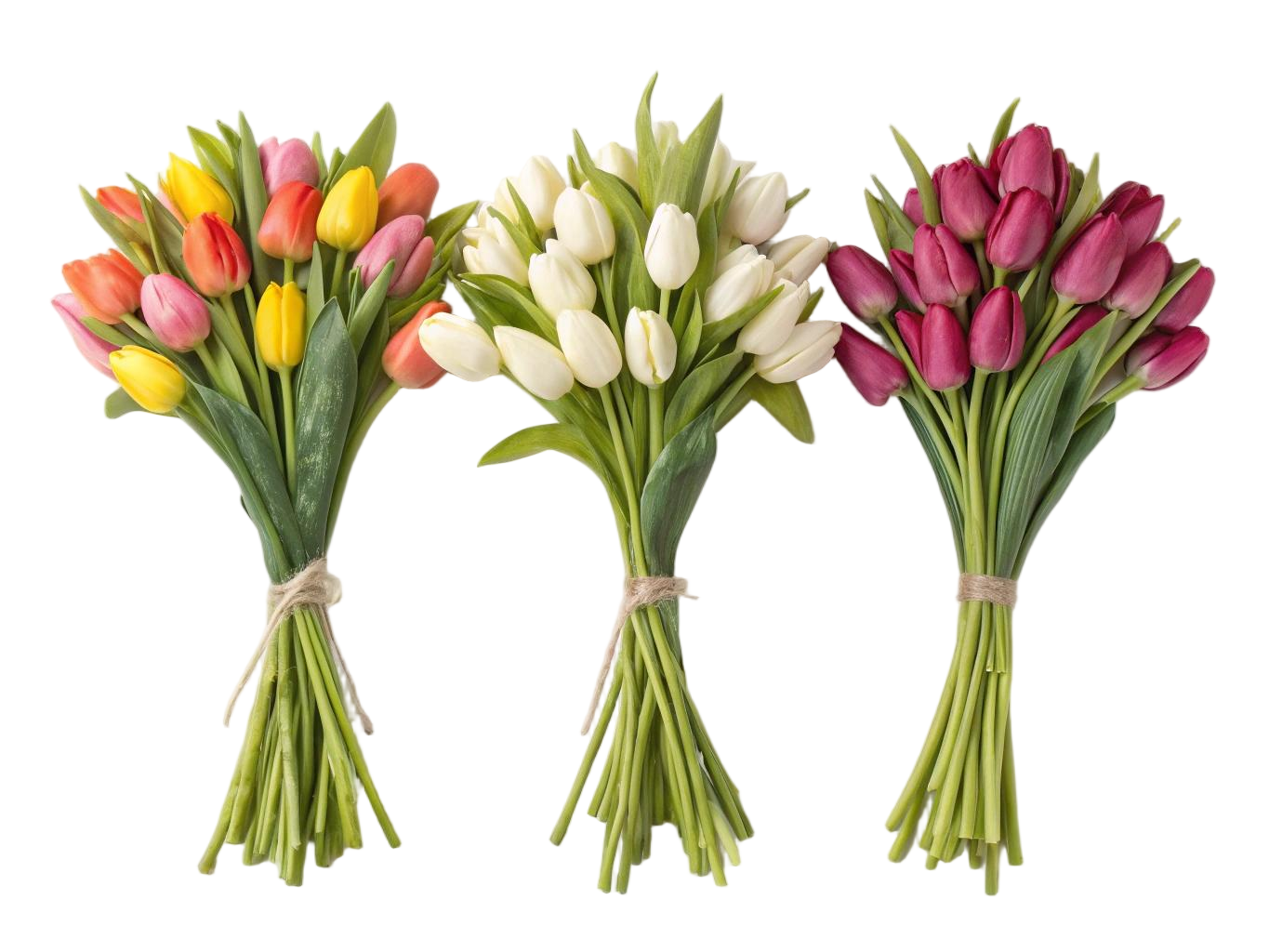 fake tulips