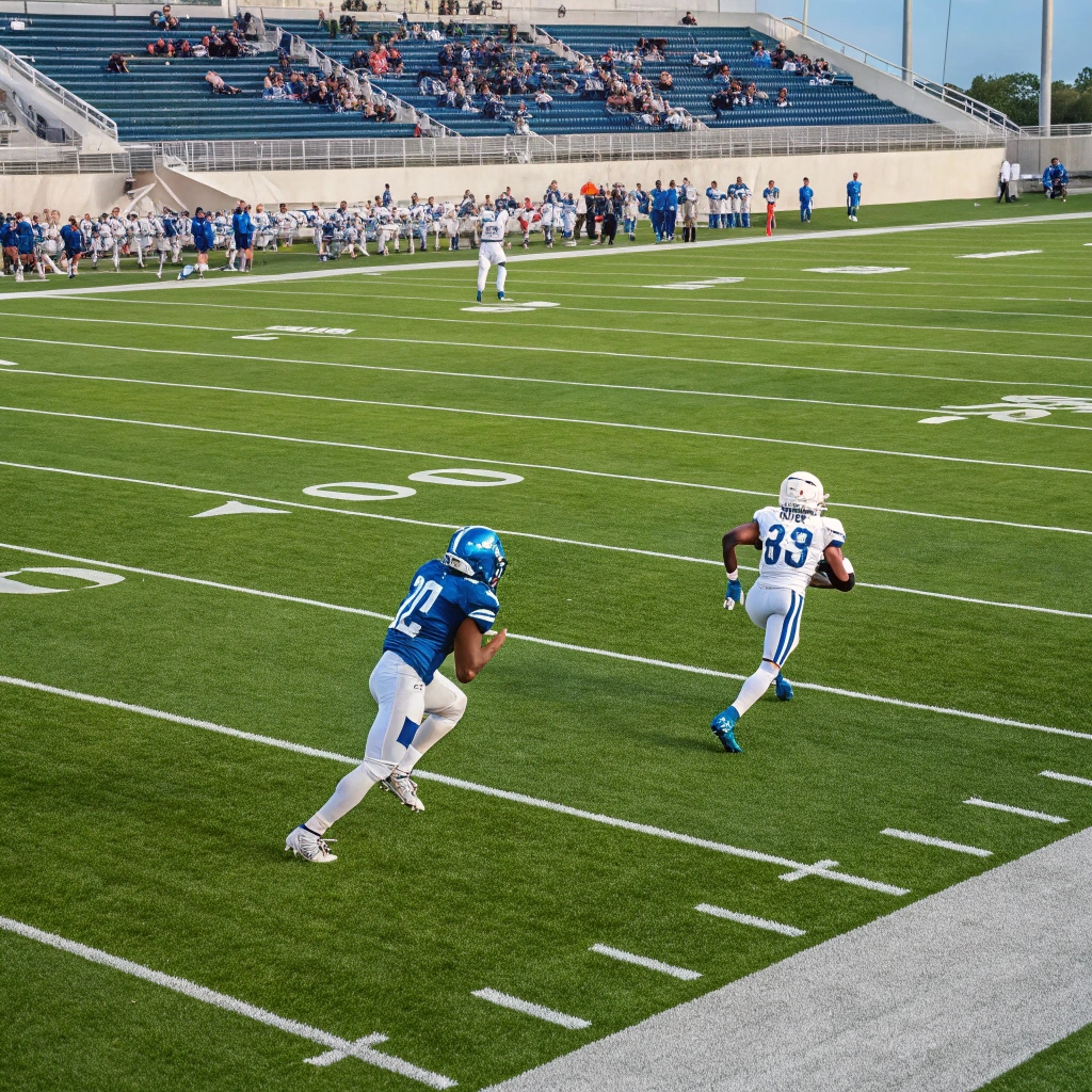 High-Performance Sports Field with fake grass