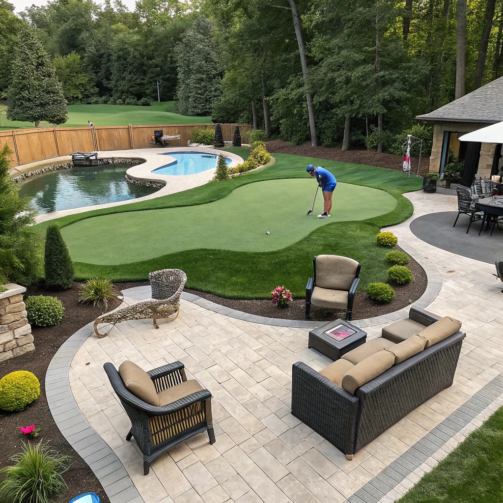 artificial Putting green and golf turf