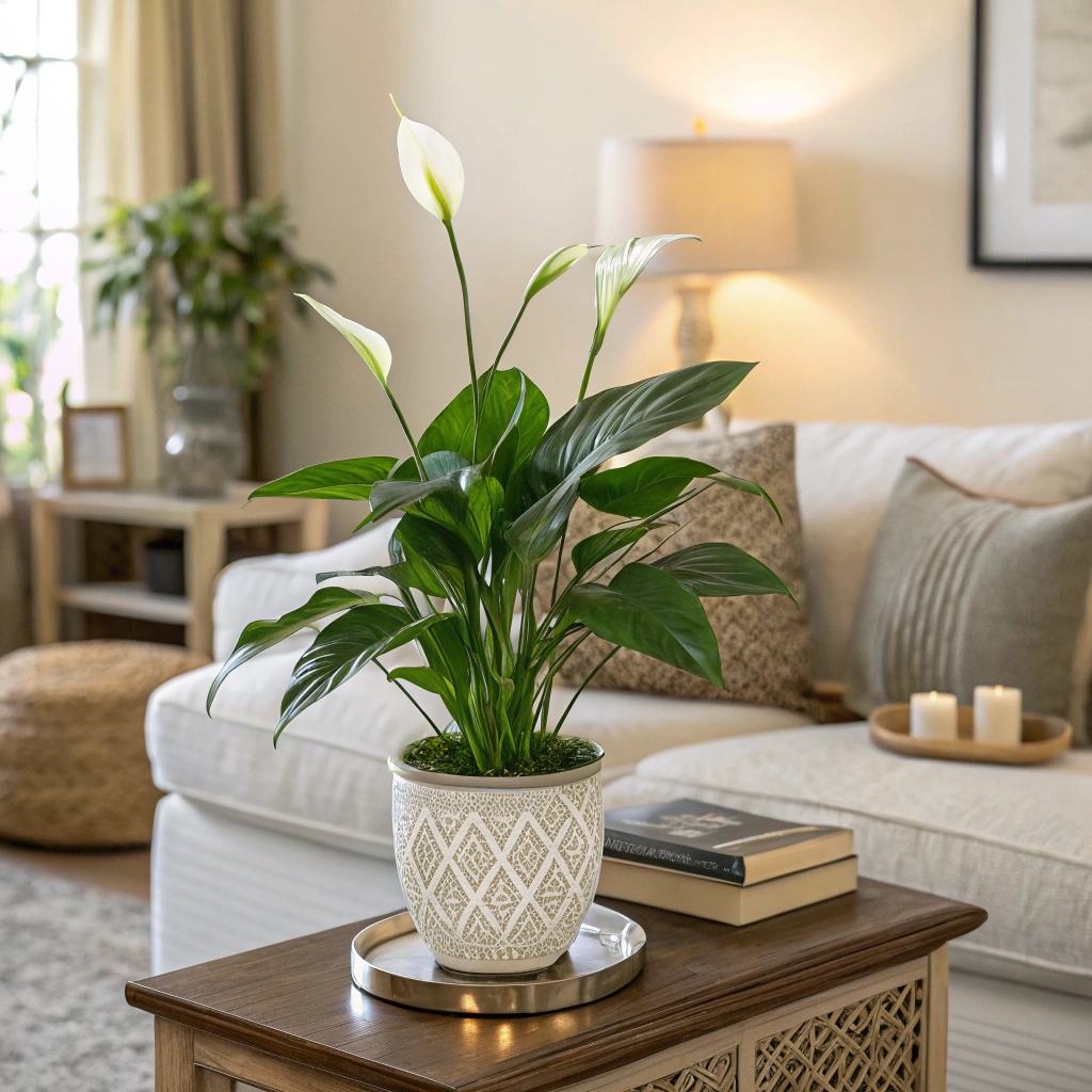 artificial peace lily for home decor