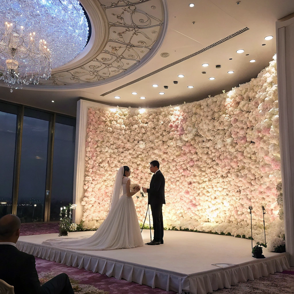 Artificial Flower Wall Backdrops