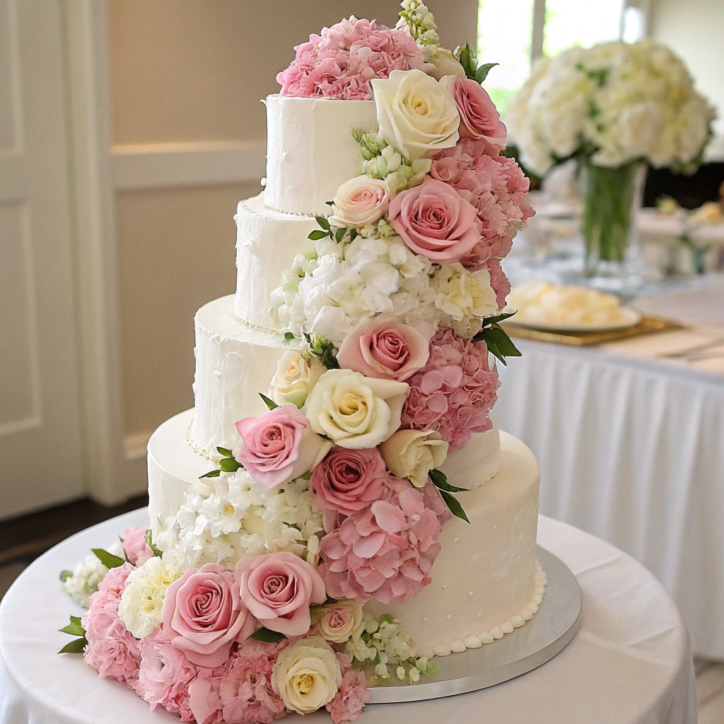 Artificial Wedding Cake Flowers