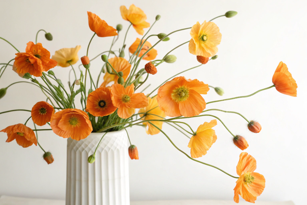 Artificial poppy Flowers