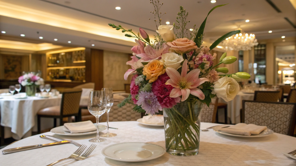 Fake Flowers for Dining Table Décor