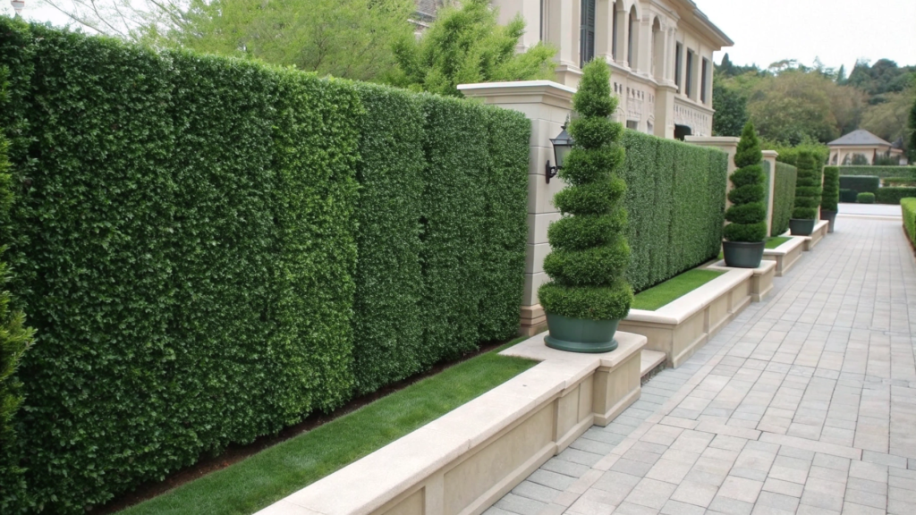 Faux Boxwood Privacy wall Screens