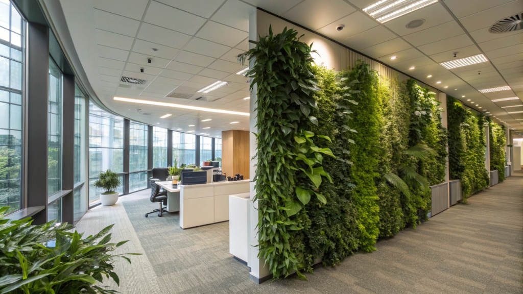 Transform Office Space with Artificial Vertical Gardens