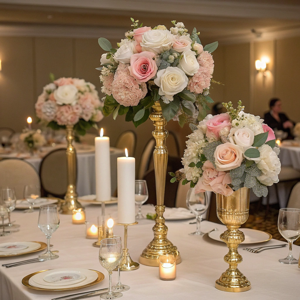 fake flowers for centerpieces