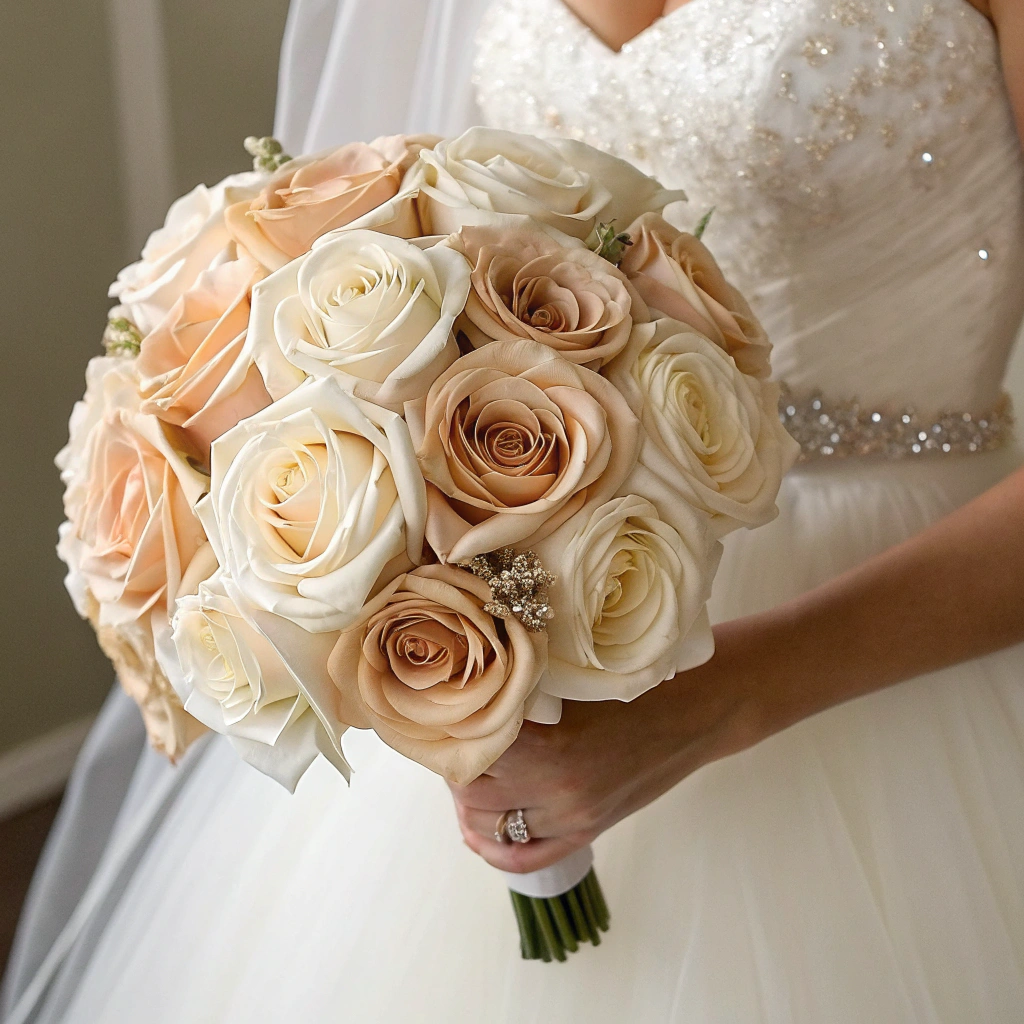 silk roses for wedding