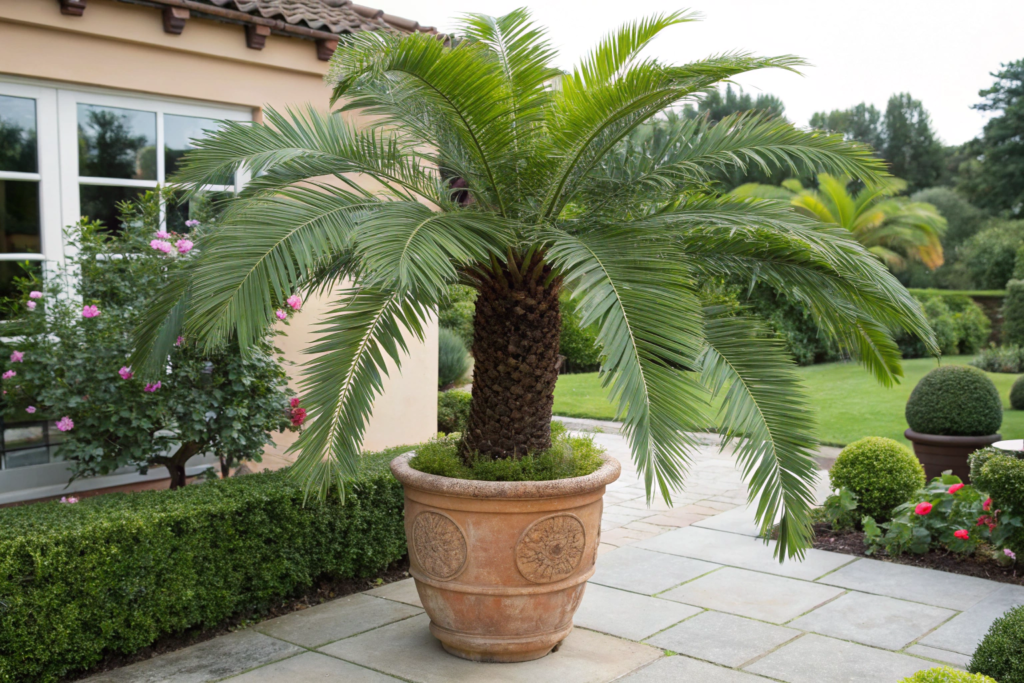 Artificial Palm Tree in a garden