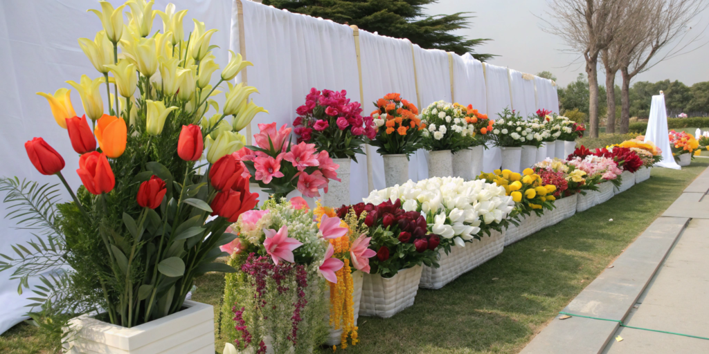 Artificial flowers for Outdoor events Decoration