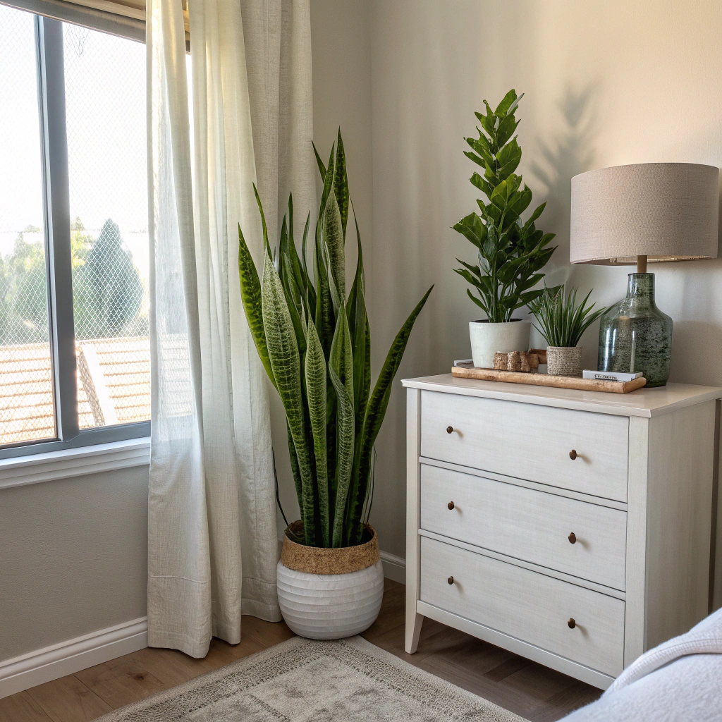 Artificial snake plants for bedroom