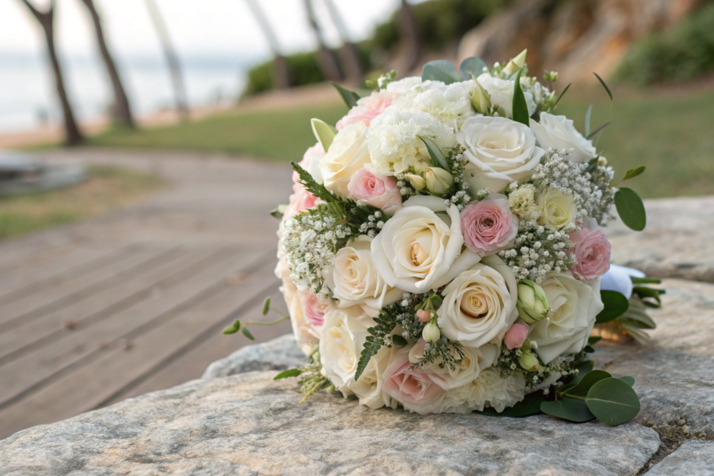 Classic Round Artificial Bridal Bouquet