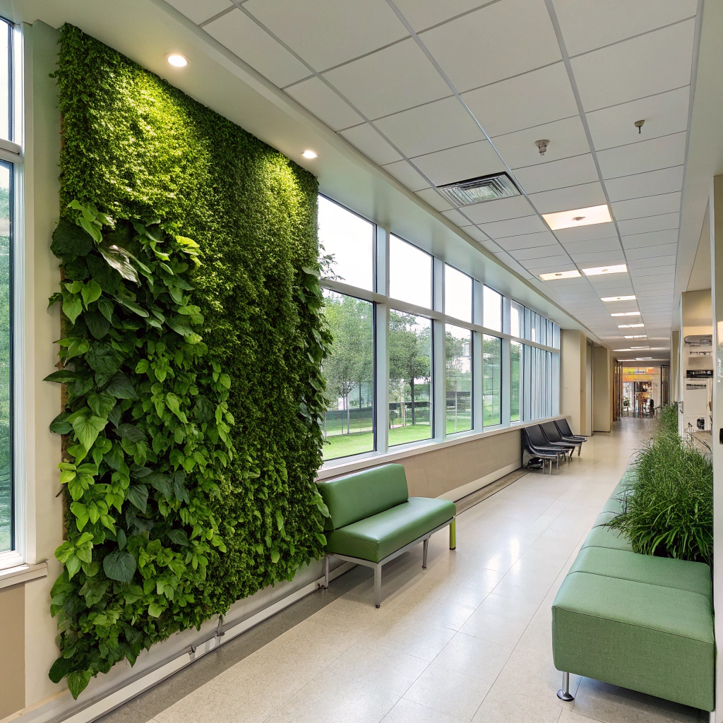 Healthcare & Wellness Centers with green wall plants Healthcare & Wellness Centers with green wall plants