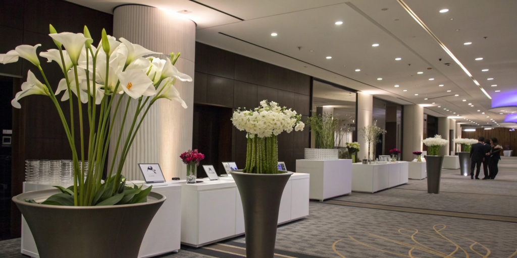 Modern Corporate Events Orchids & Calla Lilies