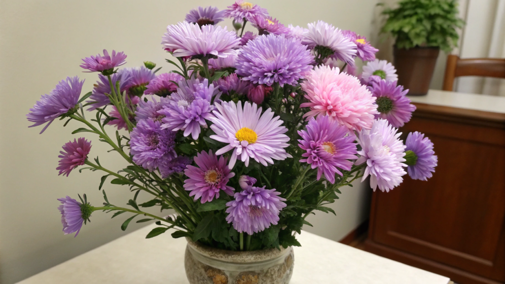 September Birth Flowers --Artificial Asters