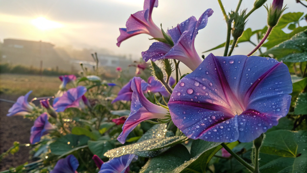 September Birth Flowers-Morning glories
