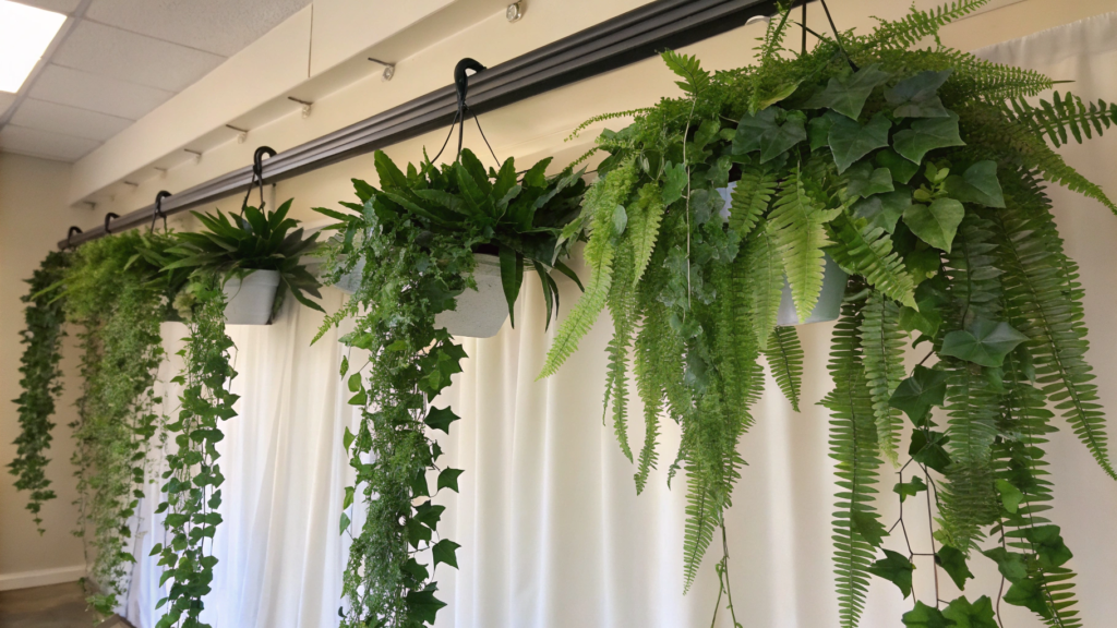 Tension Rod Plant Hanger to Hang Fake Plants