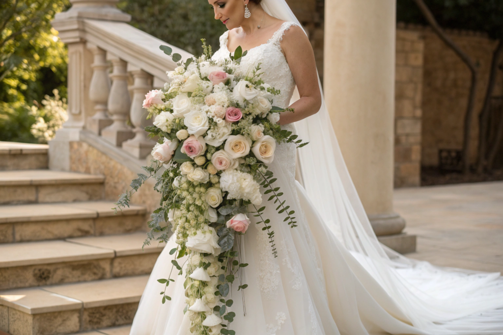 The Dramatic Cascading Bridal Bouquet