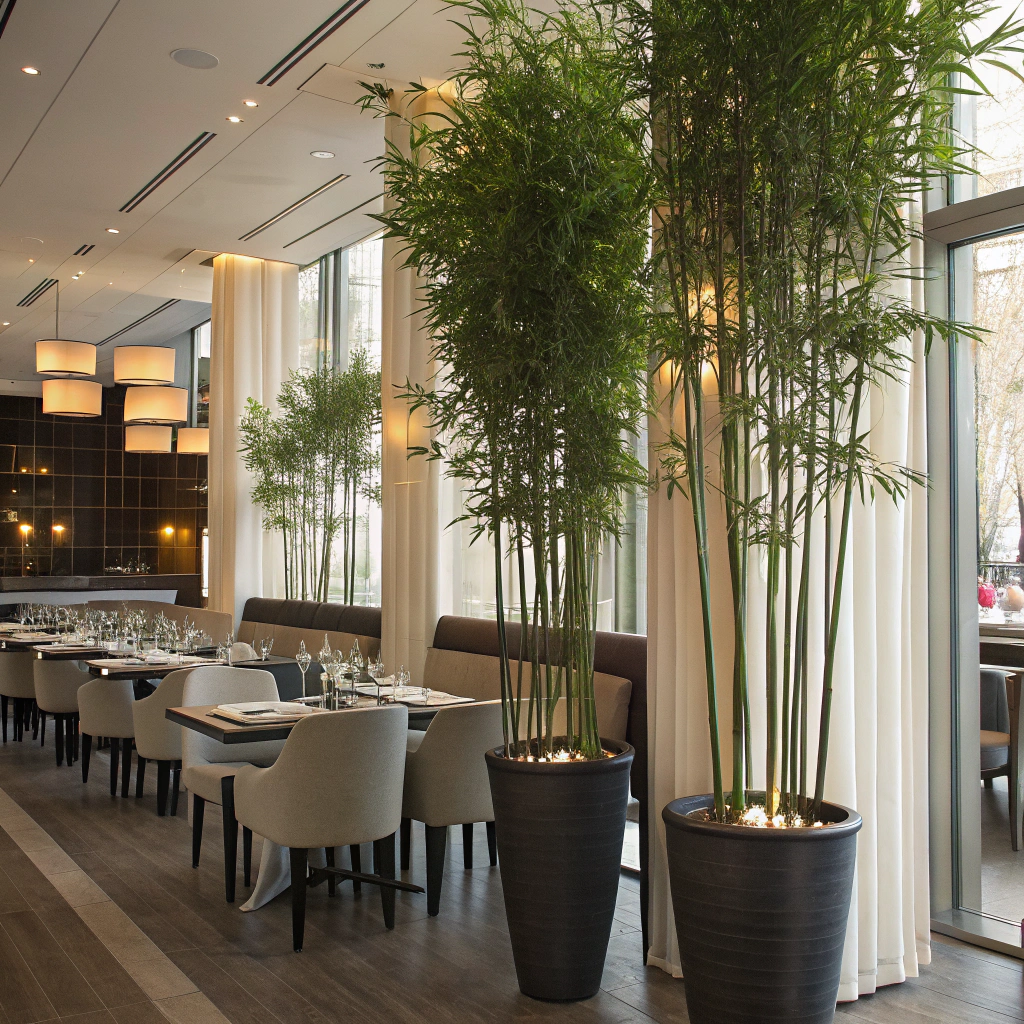 artificial bamboo trees for Restaurant and Cafe Ambiance